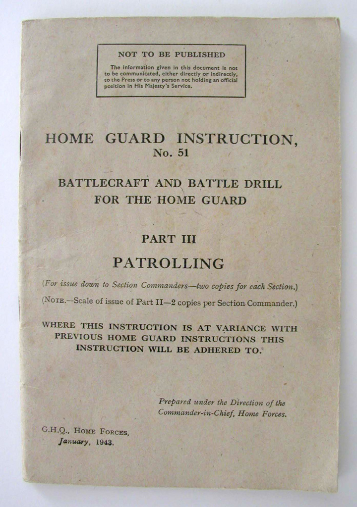 Home Guard Instruction Booklet