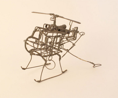 Rcycled Wire Helicopter