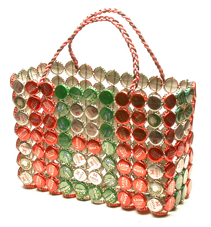 Recycled Bottle Top Basket - Zimbabwe