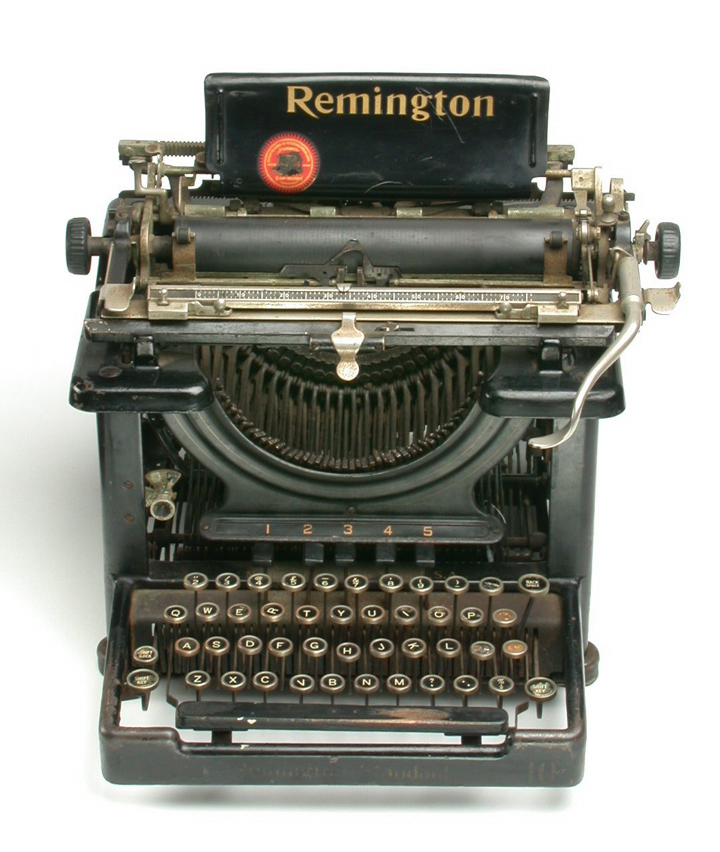 the first machines typewriters only typed what