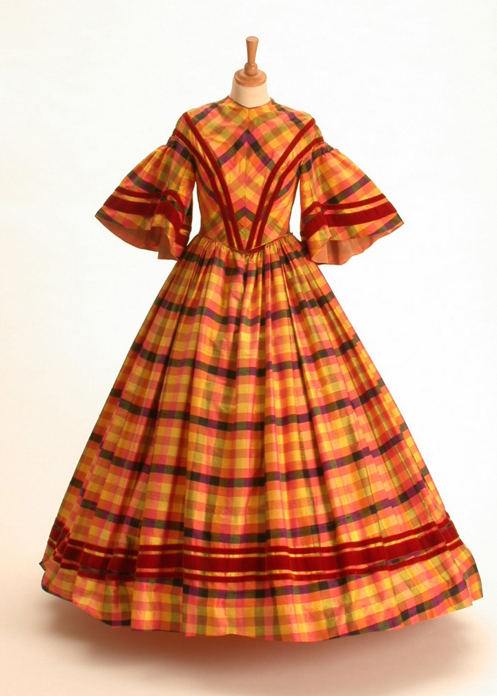 Victorian Plaid Day Dress