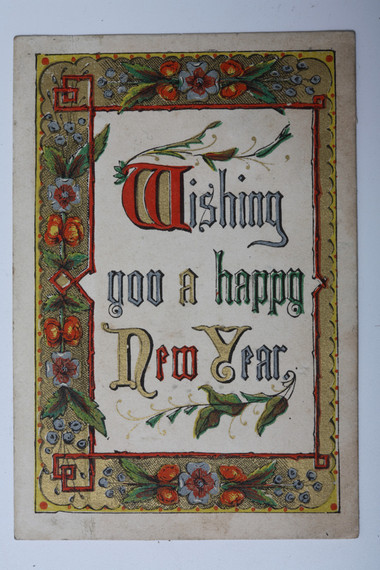 Victorian New Year Card